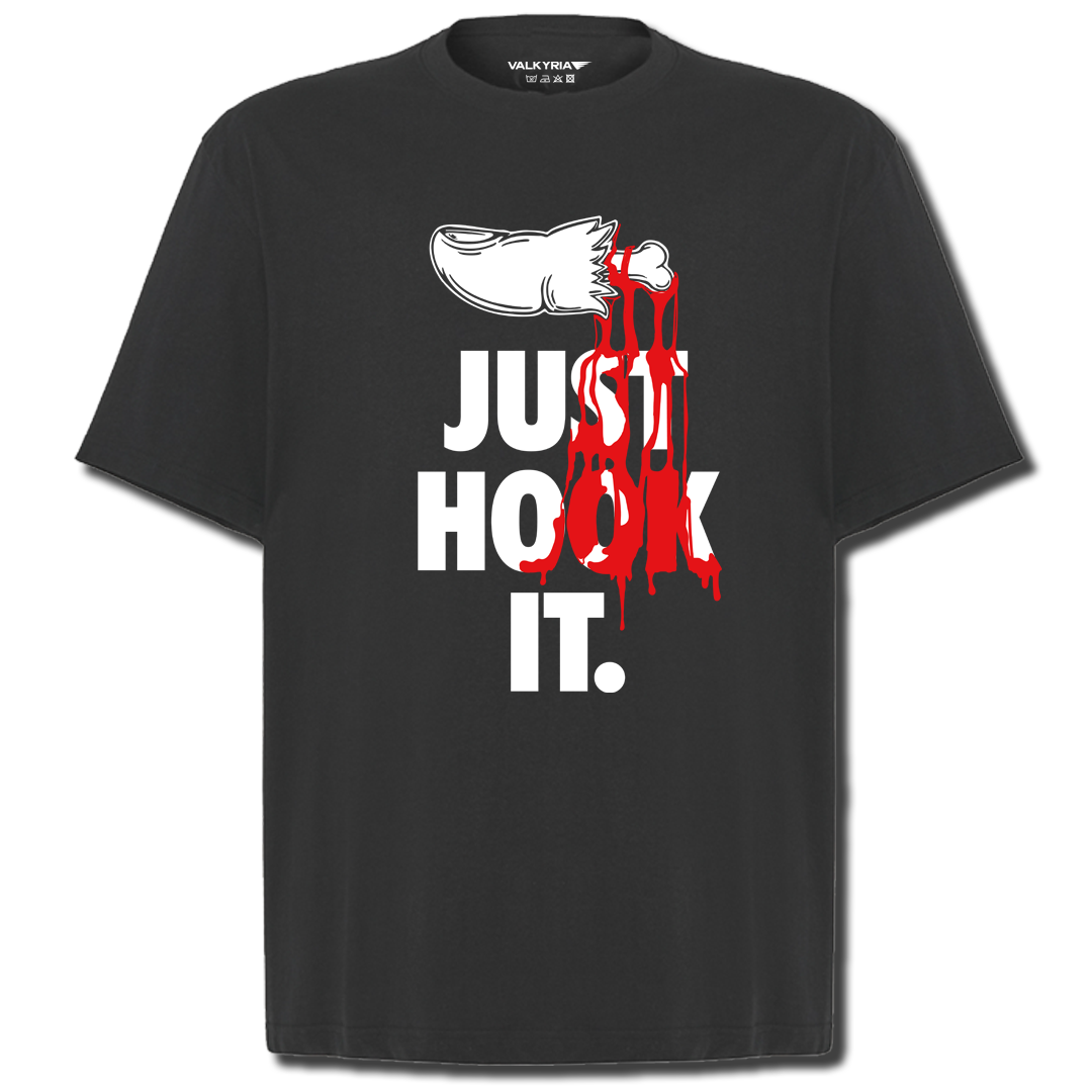 CAMISETA JUST HOOK IT - NEGRO